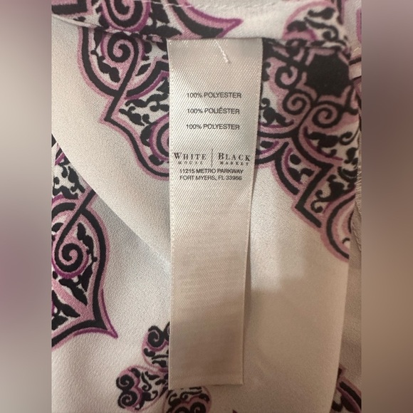 White House Black Market Asymmetrical Tunic Size Medium - Picture 9 of 10